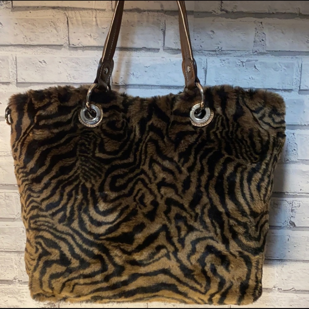 B. Makowsky Fur Tote Bag